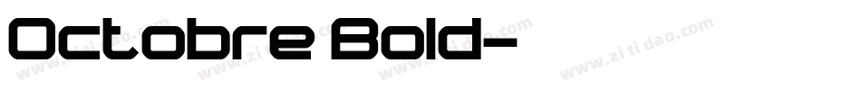 Octobre Bold字体转换